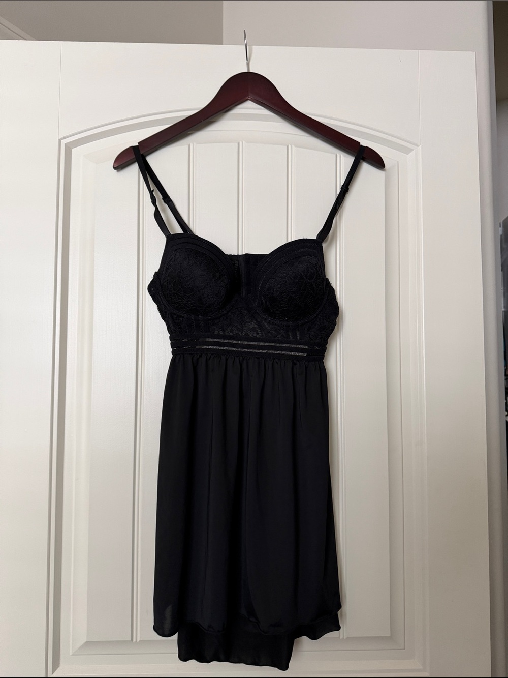 Black Lace Babydoll Chemise - Women Intimates